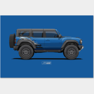 BRONCO RAPTOR LWB - Blue Posters and Art