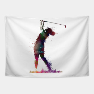 golf player sport art #golf #sport Tapestry