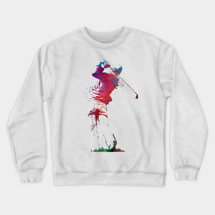 golf player sport art #golf #sport Crewneck Sweatshirt