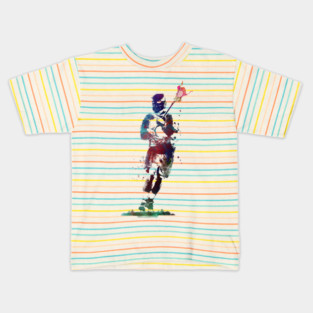 lacrosse sport art #lacrosse #sport Kids T-Shirt