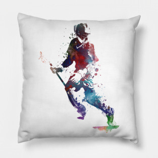 lacrosse sport art #lacrosse #sport Pillow