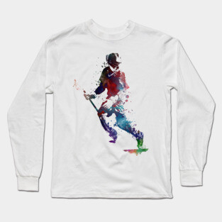 lacrosse sport art #lacrosse #sport Long Sleeve T-Shirt