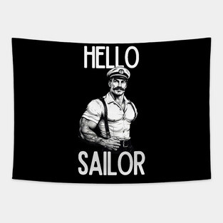 Tom of Finland Hello Sailor Gay Gift For Gay Man Pride LGBT Tapestry