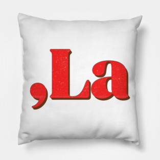 Comma-La Pillow