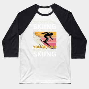 skiing Baseball T-Shirt
