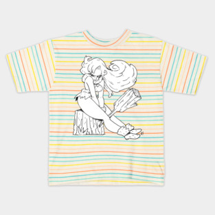 Inktober Ayla Chrono Trigger Kids T-Shirt