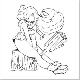 Inktober Ayla Chrono Trigger Posters and Art