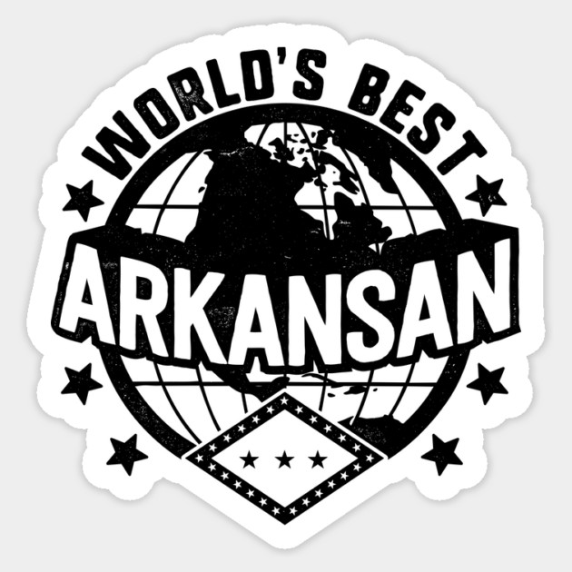 World's Best Arkansan Sticker by rt-shirts
