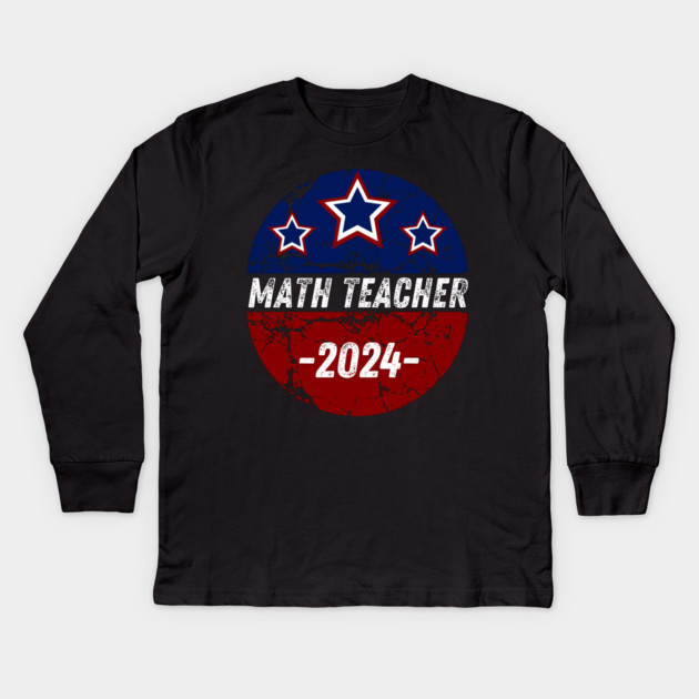 Math-teacher Kids Long Sleeve T-Shirt by BlackMeme94