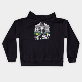 Cat Ladies For kamala Kids Hoodie