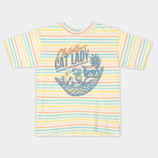 Childless cat lady against the patriarchy Kids T-Shirt