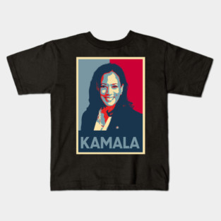 Kamala Harris pop art Kids T-Shirt