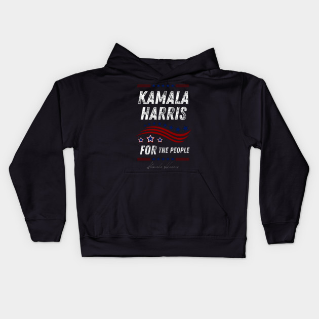 kamala-harris-for-the-people Kids Hoodie by BlackMeme94