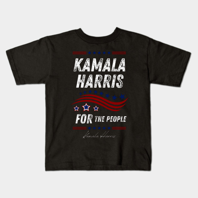 kamala-harris-for-the-people Kids T-Shirt by BlackMeme94
