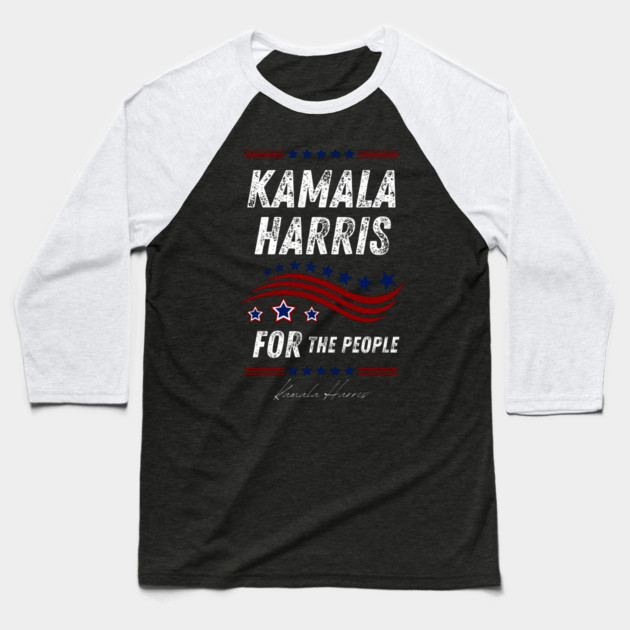 kamala-harris-for-the-people Baseball T-Shirt by BlackMeme94