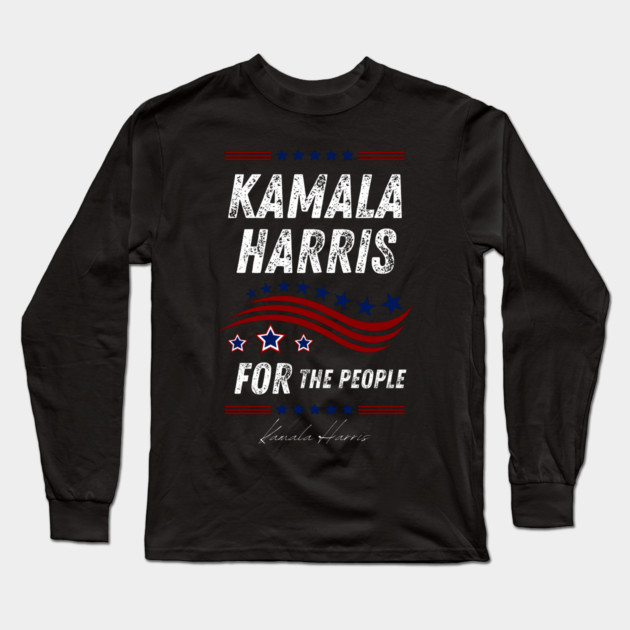 kamala-harris-for-the-people Long Sleeve T-Shirt by BlackMeme94
