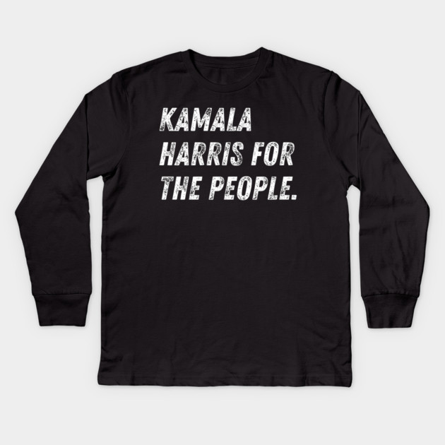 kamala-harris-for-the-people Kids Long Sleeve T-Shirt by BlackMeme94