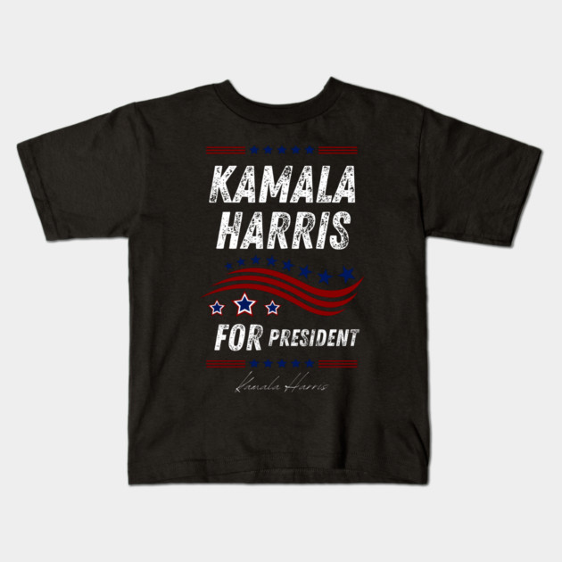 Kamala-Harris-for-President Kids T-Shirt by BlackMeme94