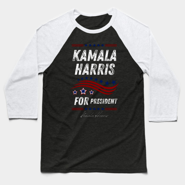 Kamala-Harris-for-President Baseball T-Shirt by BlackMeme94