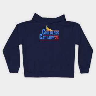 CHILDLESS-CAT-LADY Kids Hoodie
