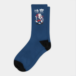 Cat Running Paris by Tobe Fonseca Socks