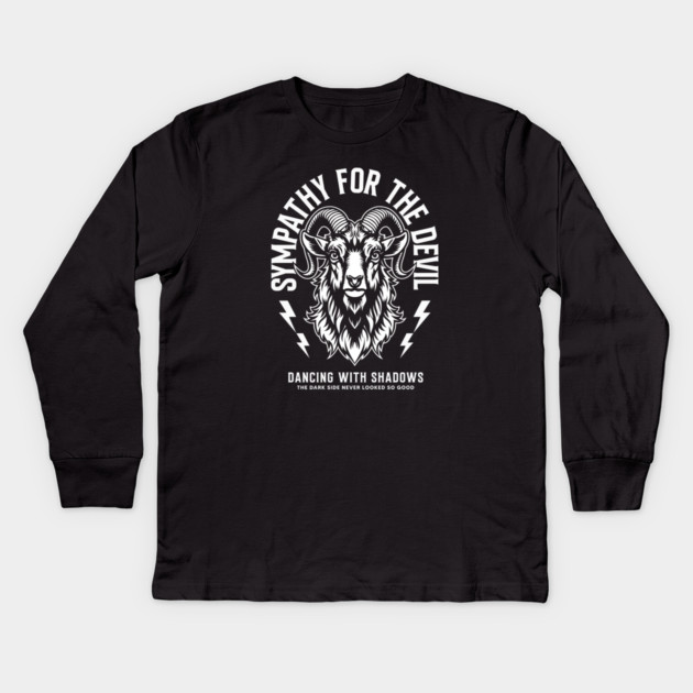 SYMPATHY FOR THE DEVIL Kids Long Sleeve T-Shirt by artslaves