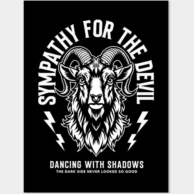 SYMPATHY FOR THE DEVIL Wall Art by artslaves