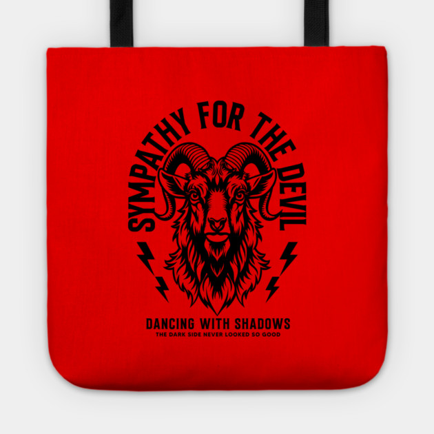 SYMPATHY FOR THE DEVIL Tote by artslaves