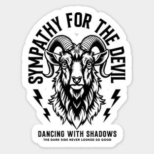 SYMPATHY FOR THE DEVIL Sticker
