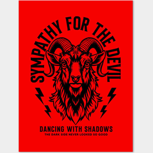 SYMPATHY FOR THE DEVIL Wall Art by artslaves