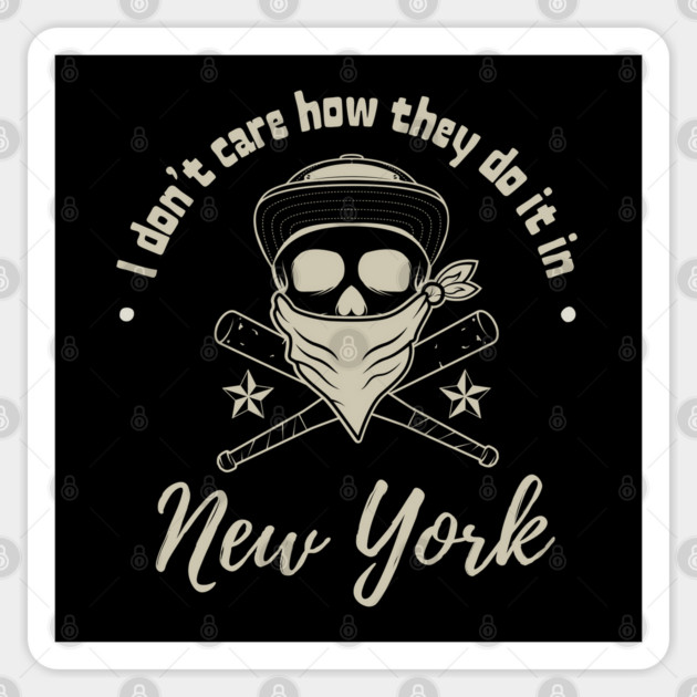 I Don't Care New York Sticker by Timeless Chaos