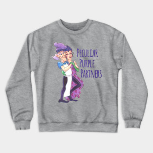 Purple Pieman & Sour Grapes Tango Fanart - Peculiar Purple Partners Crewneck Sweatshirt