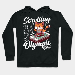 Scrolling The New Olympic Sport Hoodie