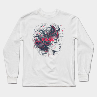 Head Full Of Music Long Sleeve T-Shirt