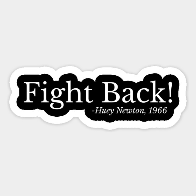 Fight Back - Huey Newton Magnet by UrbanLifeApparel