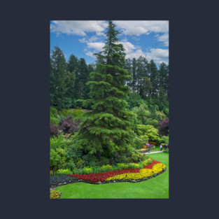 Butchart Gardens - Floral Base T-Shirt