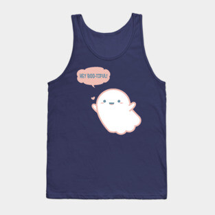 Cute Ghost says Hey Bootiful Tank Top