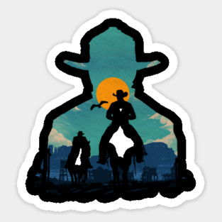 Western cowboy Sticker