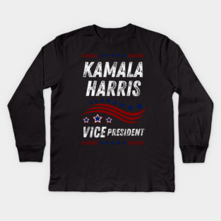 kamala-harris-vice-president Kids Long Sleeve T-Shirt