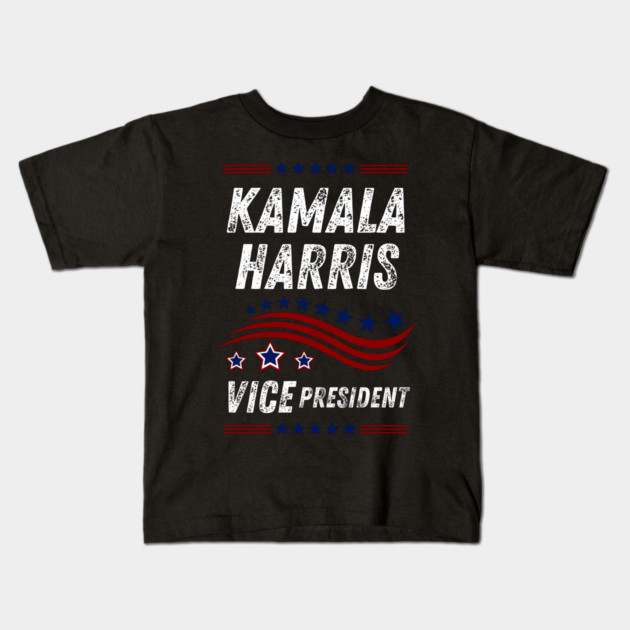 kamala-harris-vice-president Kids T-Shirt by BlackMeme94