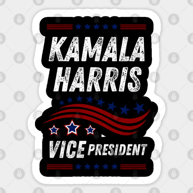 kamala-harris-vice-president Sticker by BlackMeme94