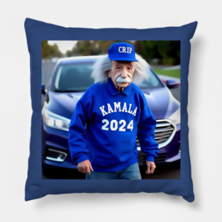 Einstein the CRIP for KAMALA #1 Pillow