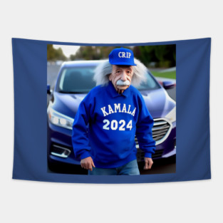 Einstein the CRIP for KAMALA #1 Tapestry