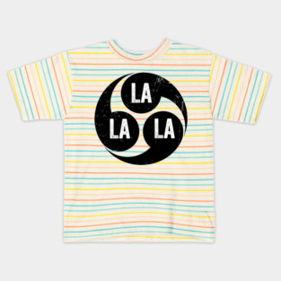 Comma-Comma-Comma-La-La-La-(White-Ink) Kids T-Shirt