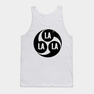 Comma-Comma-Comma-La-La-La-(White-Ink) Tank Top