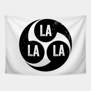 Comma-Comma-Comma-La-La-La-(White-Ink) Tapestry