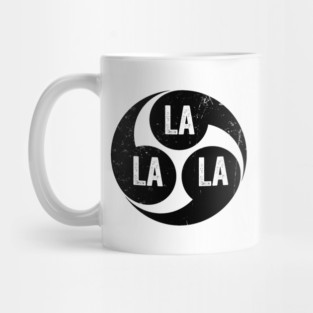 Comma-Comma-Comma-La-La-La-(White-Ink) Mug