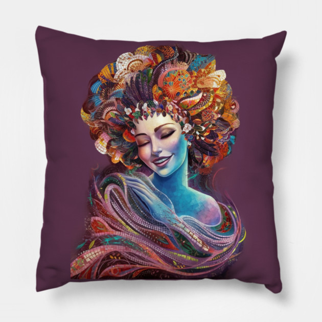 Art Anime Angel Pillow by animegirlnft