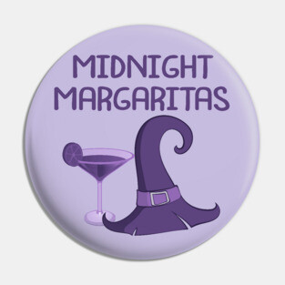 Midnight Margaritas Cheeky Witch Pin