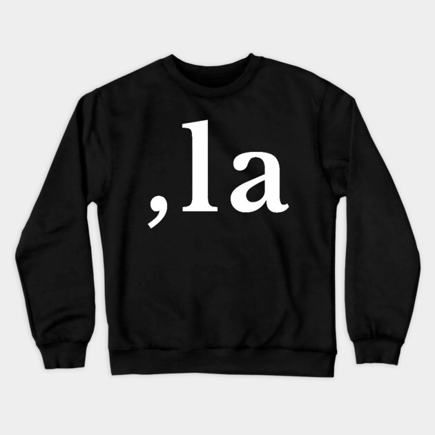 Comma La - Kamala Harris 2024 Crewneck Sweatshirt by UrbanLifeApparel